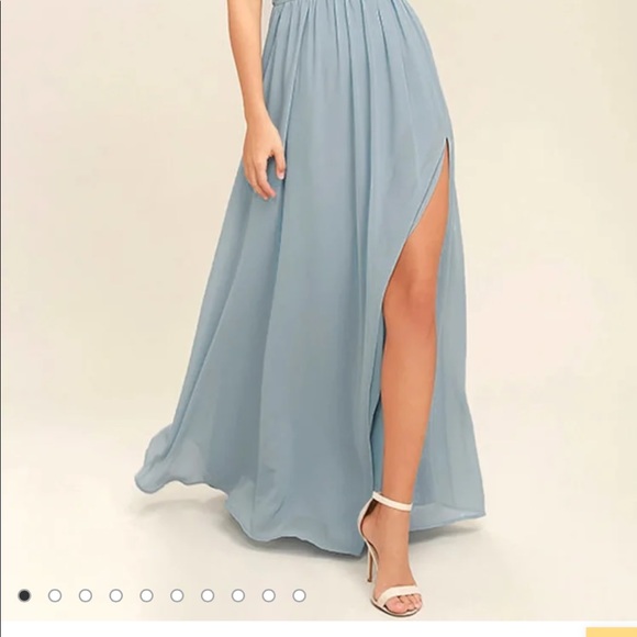Lulu’s Blue Maxi Dress - Picture 5 of 5
